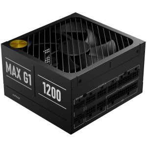 APNX MAX G1 1,200W 80 PLUS Gold Power Supply, ATX 3.1, PCIe 5.1, Fully Modular, Compact - 1,200 Watts, Black