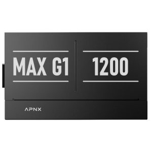 APNX MAX G1 1,200W 80 PLUS Gold Power Supply, ATX 3.1, PCIe 5.1, Fully Modular, Compact - 1,200 Watts, Black