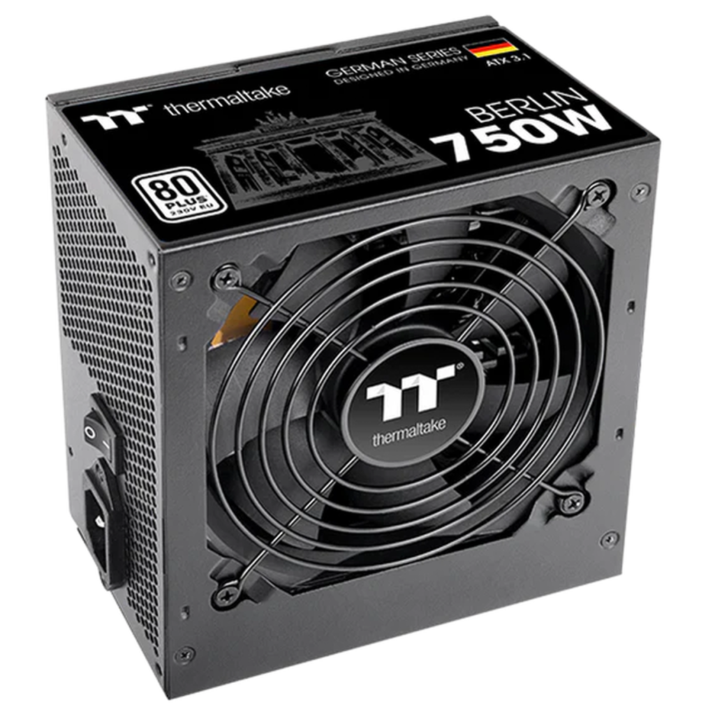 Thermaltake Berlin 80 PLUS Power Supply, ATX 3.1 - 750 W, black