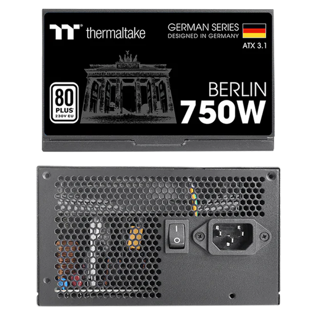 Thermaltake Berlin 80 PLUS Power Supply, ATX 3.1 - 750 W, black
