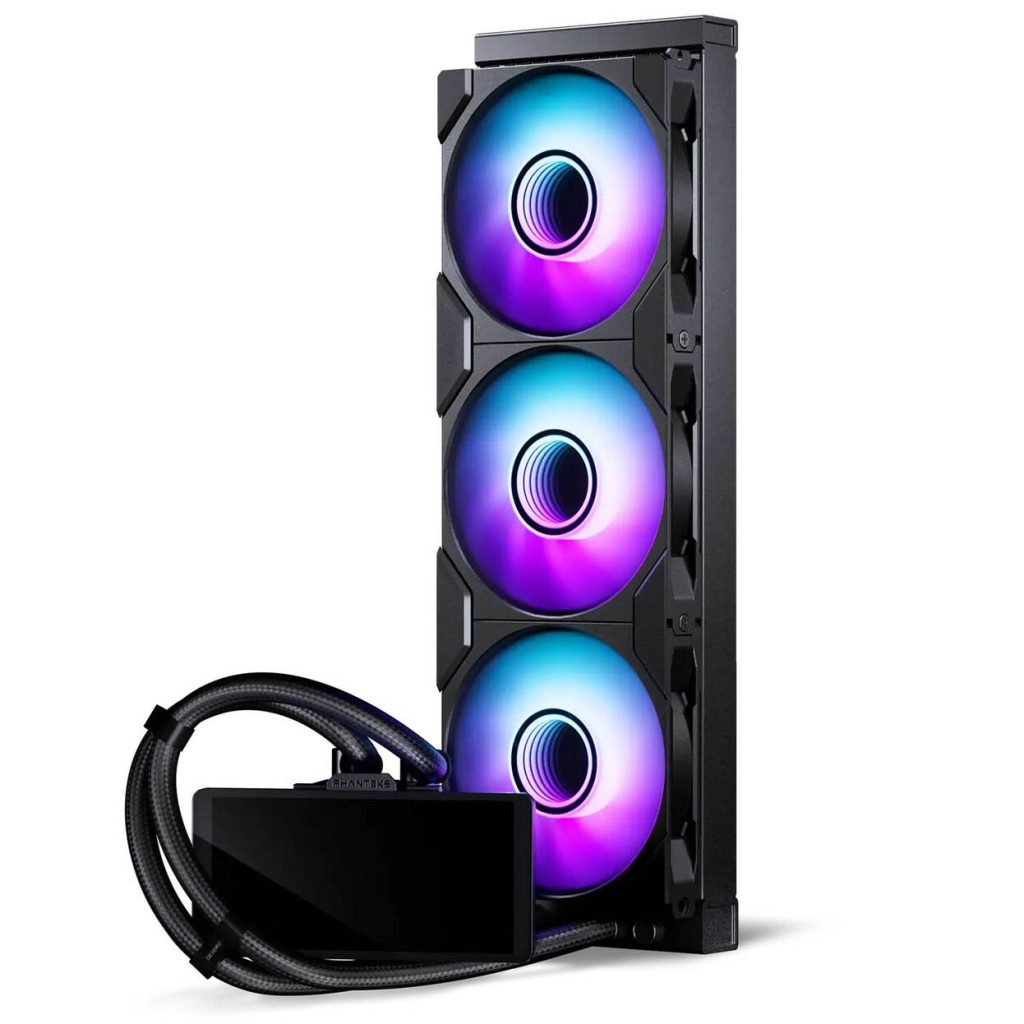 Phanteks Glacier One 360M25 LCD AiO Water Cooling, 6-Inch Display - 360mm, Black