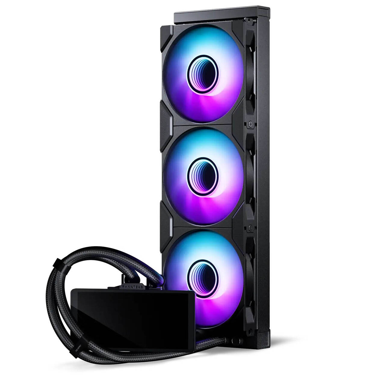 Phanteks Glacier One 360M25 LCD AiO Water Cooling, 6-Inch Display - 360mm, Black