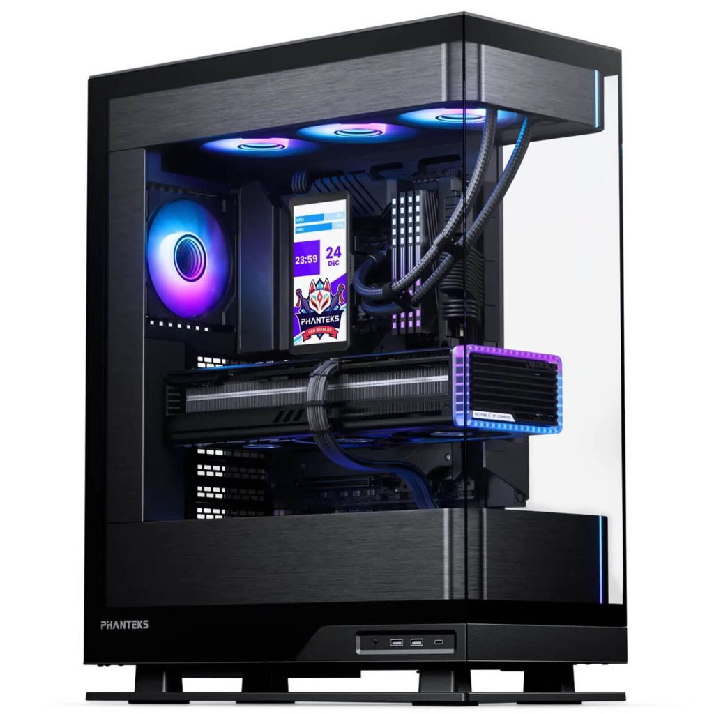 Phanteks Glacier One 360M25 LCD AiO Water Cooling, 6-Inch Display - 360mm, Black