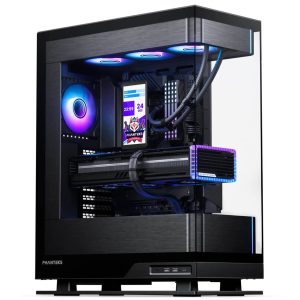 Phanteks Glacier One 360M25 LCD AiO Water Cooling, 6-Inch Display - 360mm, Black