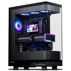 Phanteks Glacier One 360M25 LCD AiO Water Cooling, 6-Inch Display - 360mm, Black