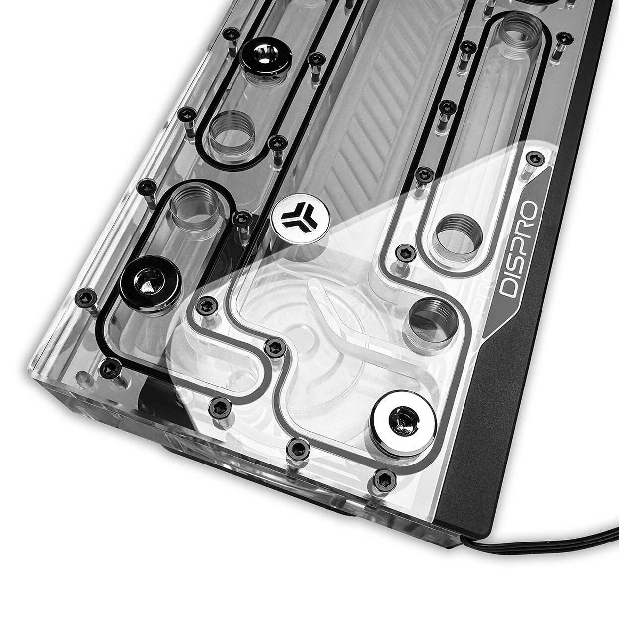 Stealkey Customs SC DisPro 240R Rear Distroplate, D5 and DDC Pump, D-RGB - 240mm