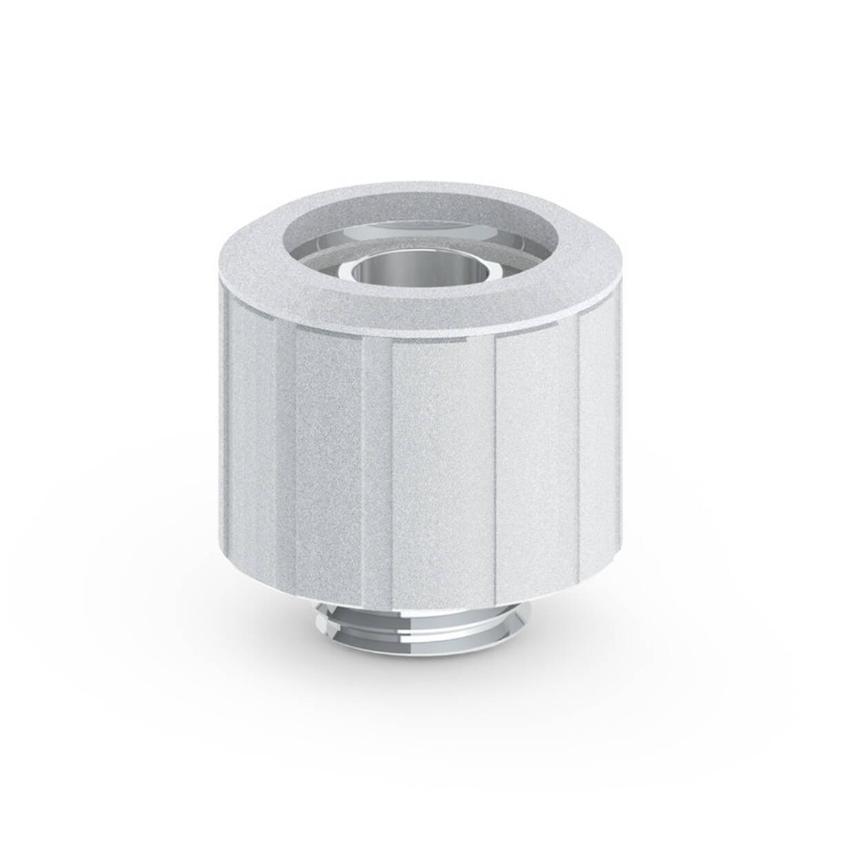Bitspower Artemis Straight Fitting G1/4" Male to 16/10mm – Sandblast Silver