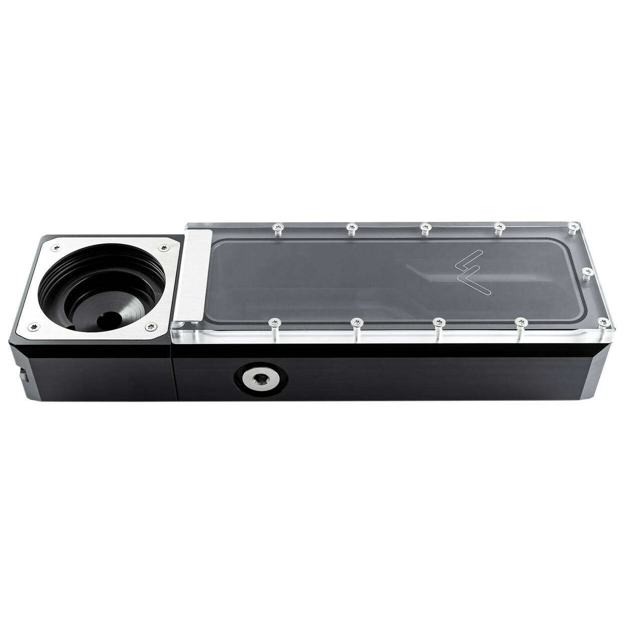 Watercool HEATKILLER Tank 200 D5 Reservoir, modular, compatible with D5 pump - acrylic/black