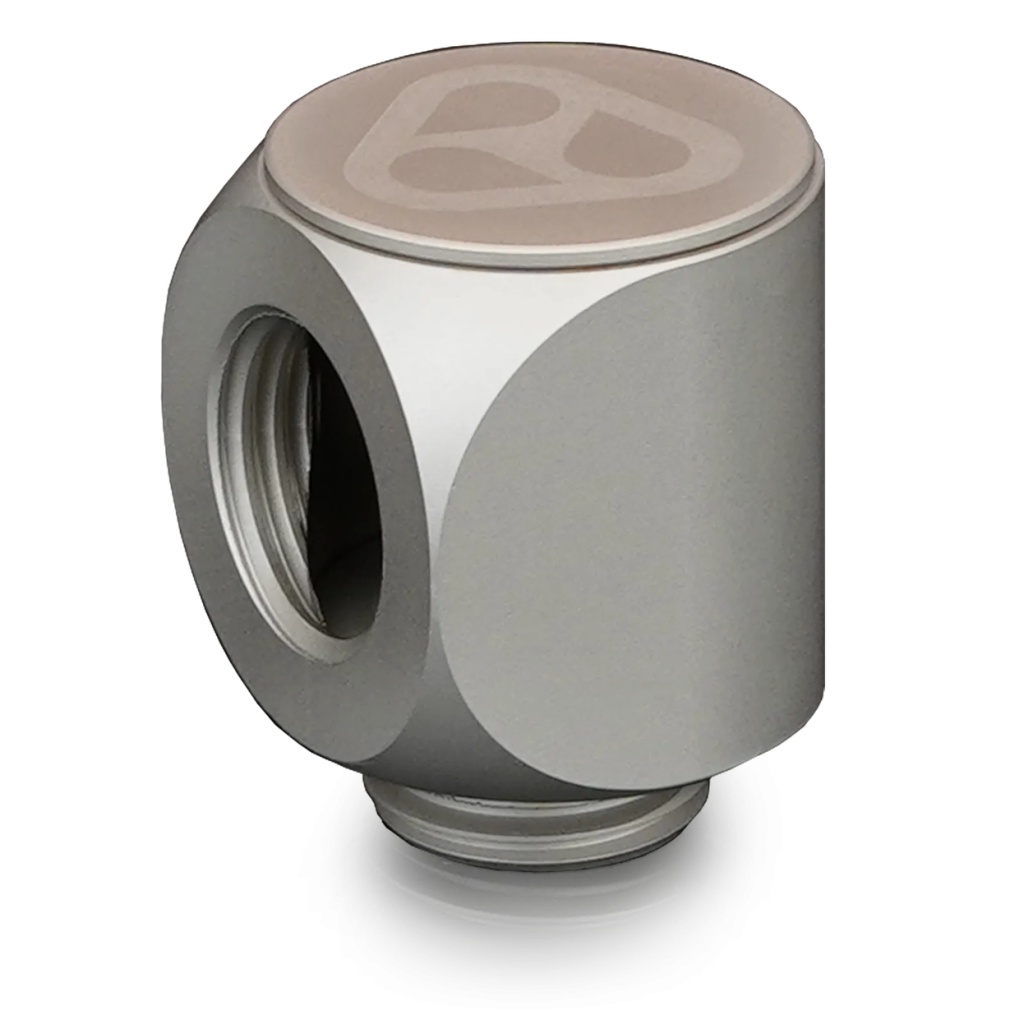 Thermal Grizzly DeltaMate Rotary Fitting - 90 degree, Matt Nickel