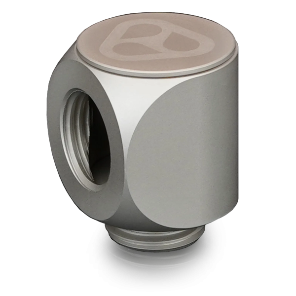 Thermal Grizzly DeltaMate Rotary Fitting – 90 degree, Matt Nickel