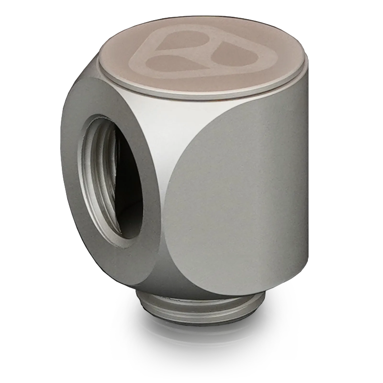 Thermal Grizzly DeltaMate Rotary Fitting - 90 degree, Matt Nickel