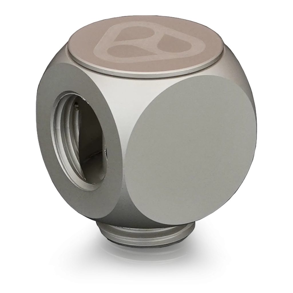 Thermal Grizzly DeltaMate Rotary Fitting - T, Matt Nickel : image 1