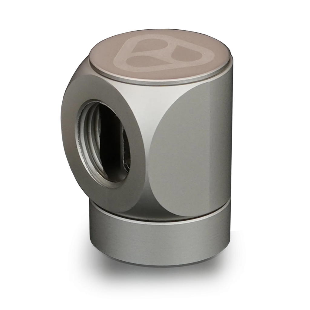 Thermal Grizzly DeltaMate Rotary Fitting - FF90 degree, Matt Nickel