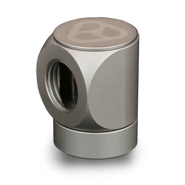Thermal Grizzly DeltaMate Rotary Fitting – FF90 degree, Matt Nickel