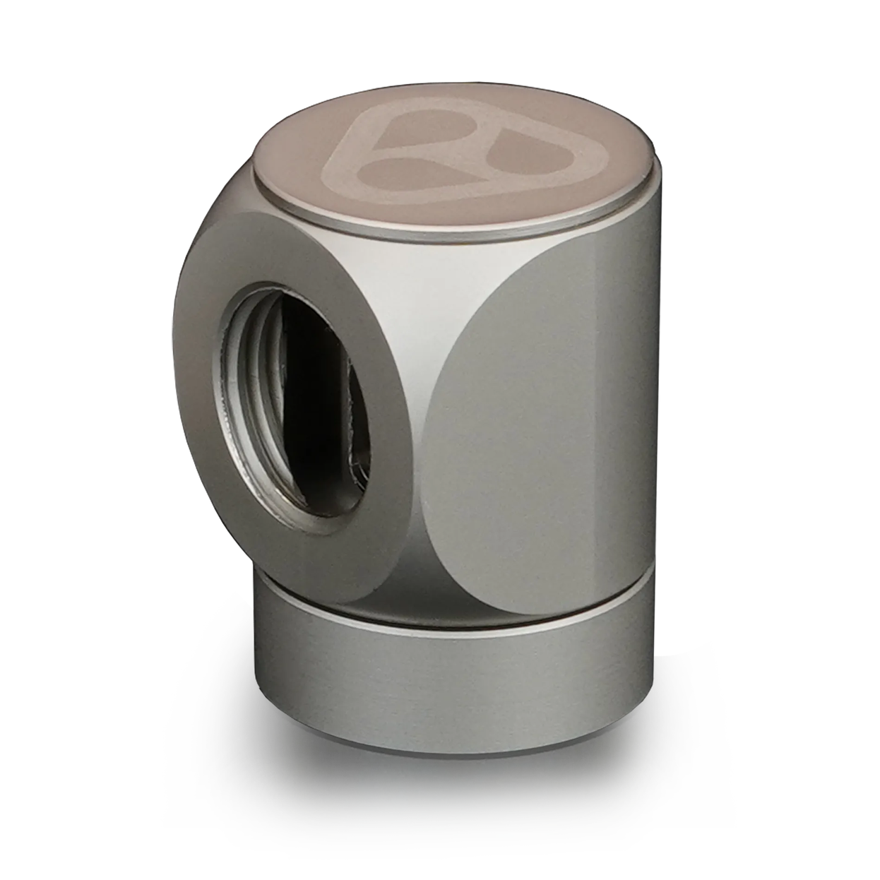 Thermal Grizzly DeltaMate Rotary Fitting - FF90 degree, Matt Nickel