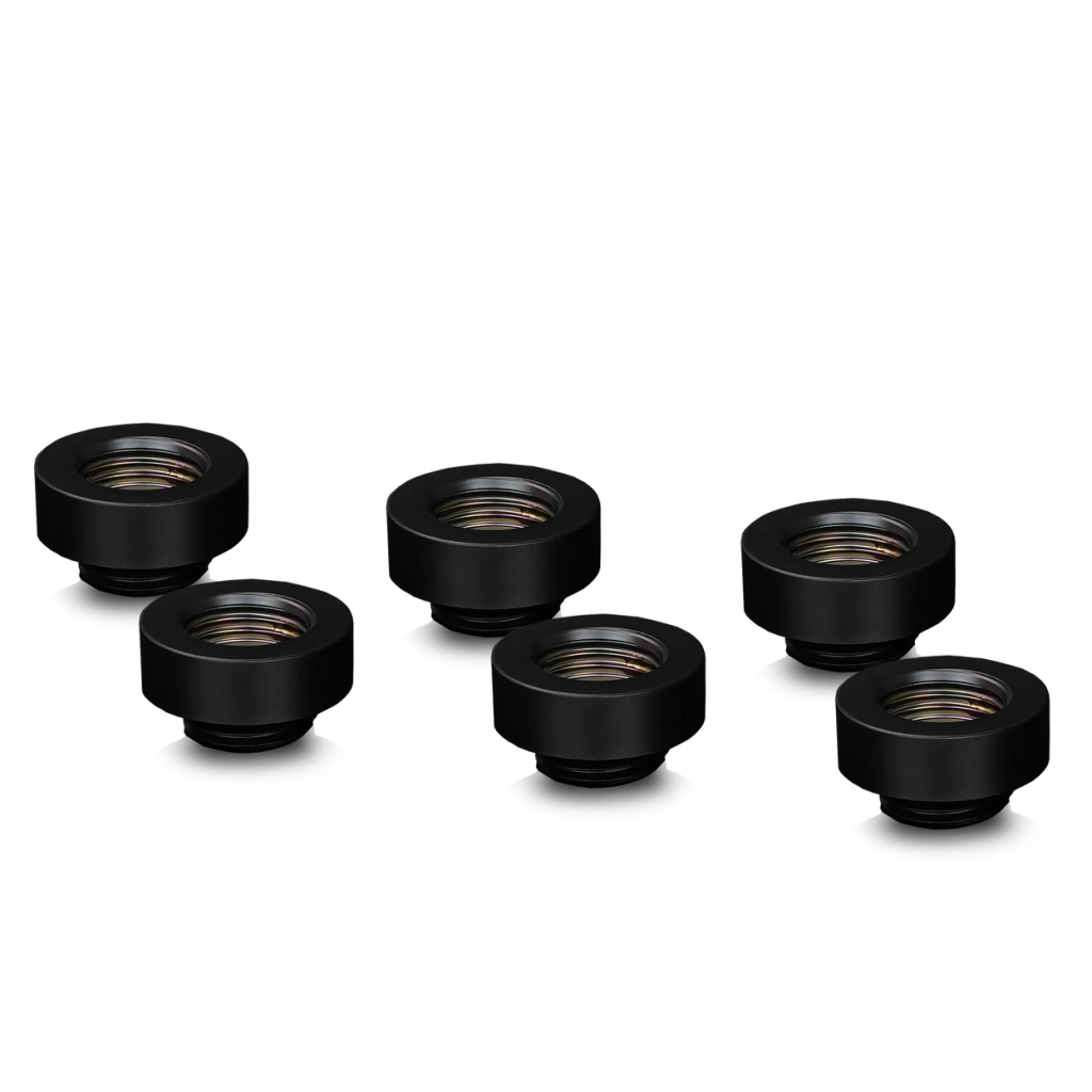 Thermal Grizzly DeltaMate Extender Fitting - MF7, black, pack of 6