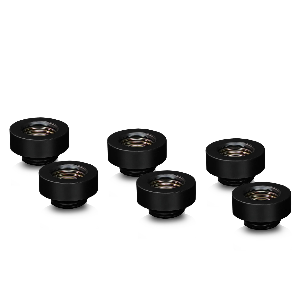 Thermal Grizzly DeltaMate Extender Fitting - MF7, black, pack of 6