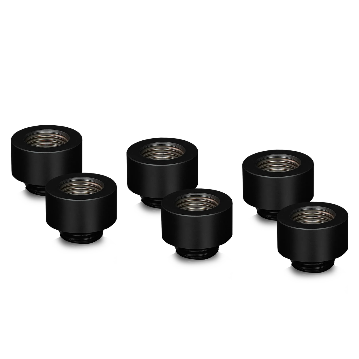Thermal Grizzly DeltaMate Extender Fitting - MF10, black, pack of 6