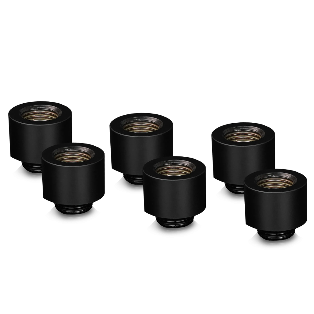 Thermal Grizzly DeltaMate Extender Fitting - MF14, black, pack of 6