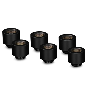 Thermal Grizzly DeltaMate Extender Fitting - MF14, black, pack of 6