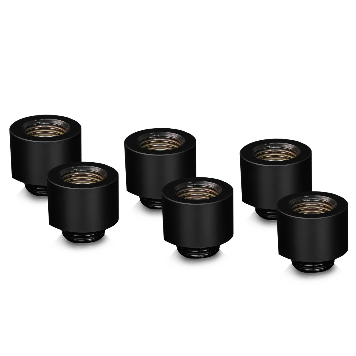 Thermal Grizzly DeltaMate Extender Fitting - MF14, black, pack of 6
