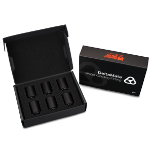 Thermal Grizzly DeltaMate Extender Fitting - MF28, black, pack of 6 : image 3