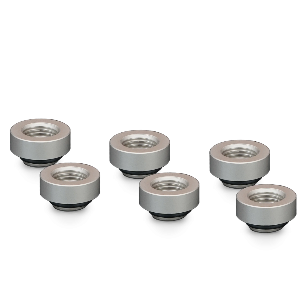 Thermal Grizzly DeltaMate Extender Fitting - MF7, matte nickel, pack of 6 : image 1
