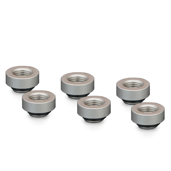 Thermal Grizzly DeltaMate Extender Fitting – MF7, matte nickel, pack of 6