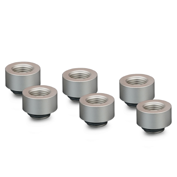 Thermal Grizzly DeltaMate Extender Fitting – MF10, matte nickel, pack of 6