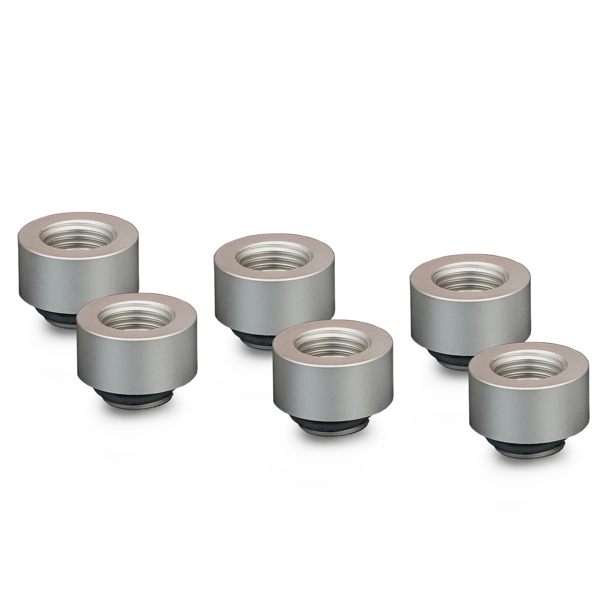 Thermal Grizzly DeltaMate Extender Fitting - MF10, matte nickel, pack of 6