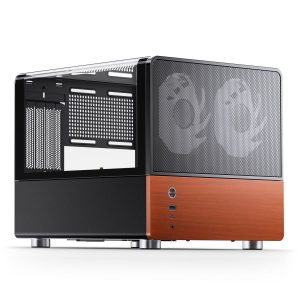 Jonsbo V12 PC Case, Mini Tower, Micro-ATX - Black