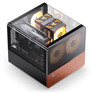 Jonsbo V12 PC Case, Mini Tower, Micro-ATX - Black