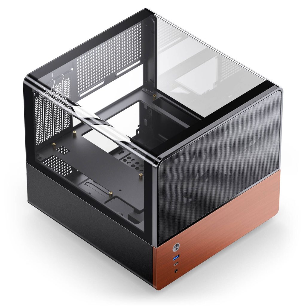 Jonsbo V12 PC Case, Mini Tower, Micro-ATX - Black