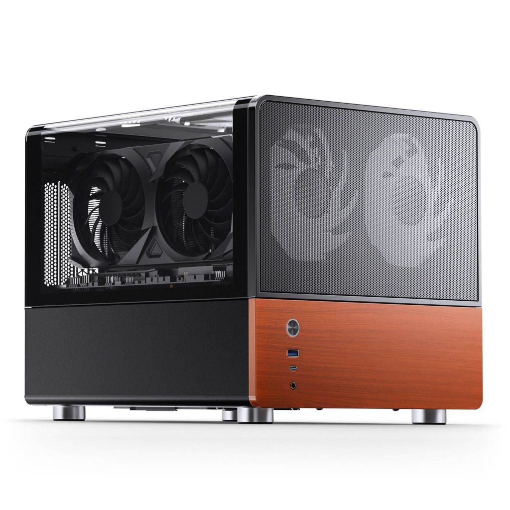 Jonsbo V12 PC Case, Mini Tower, Micro-ATX - Black