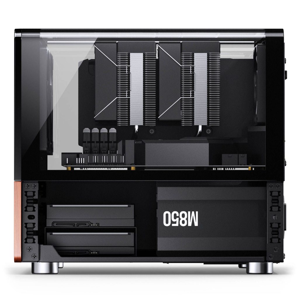 Jonsbo V12 PC Case, Mini Tower, Micro-ATX - Black