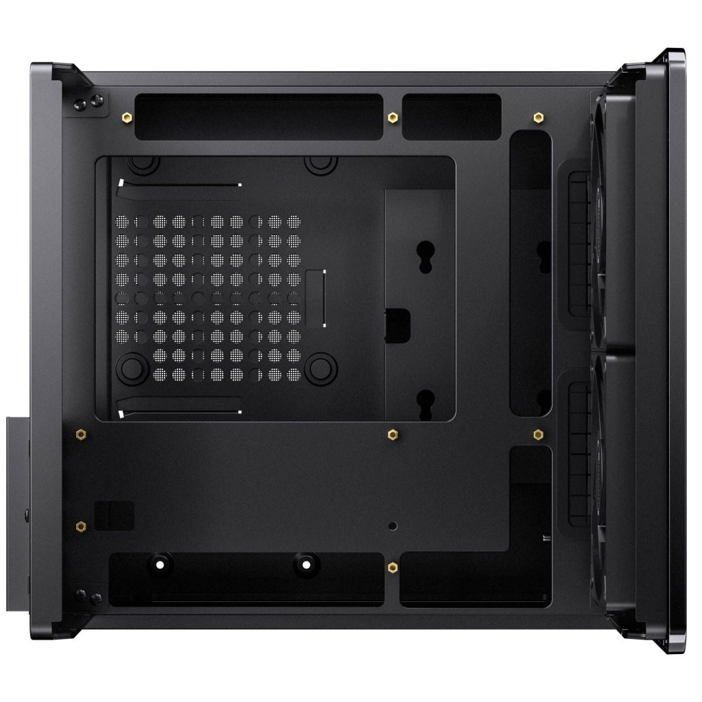 Jonsbo V12 PC Case, Mini Tower, Micro-ATX - Black