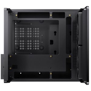 Jonsbo V12 PC Case, Mini Tower, Micro-ATX - Black