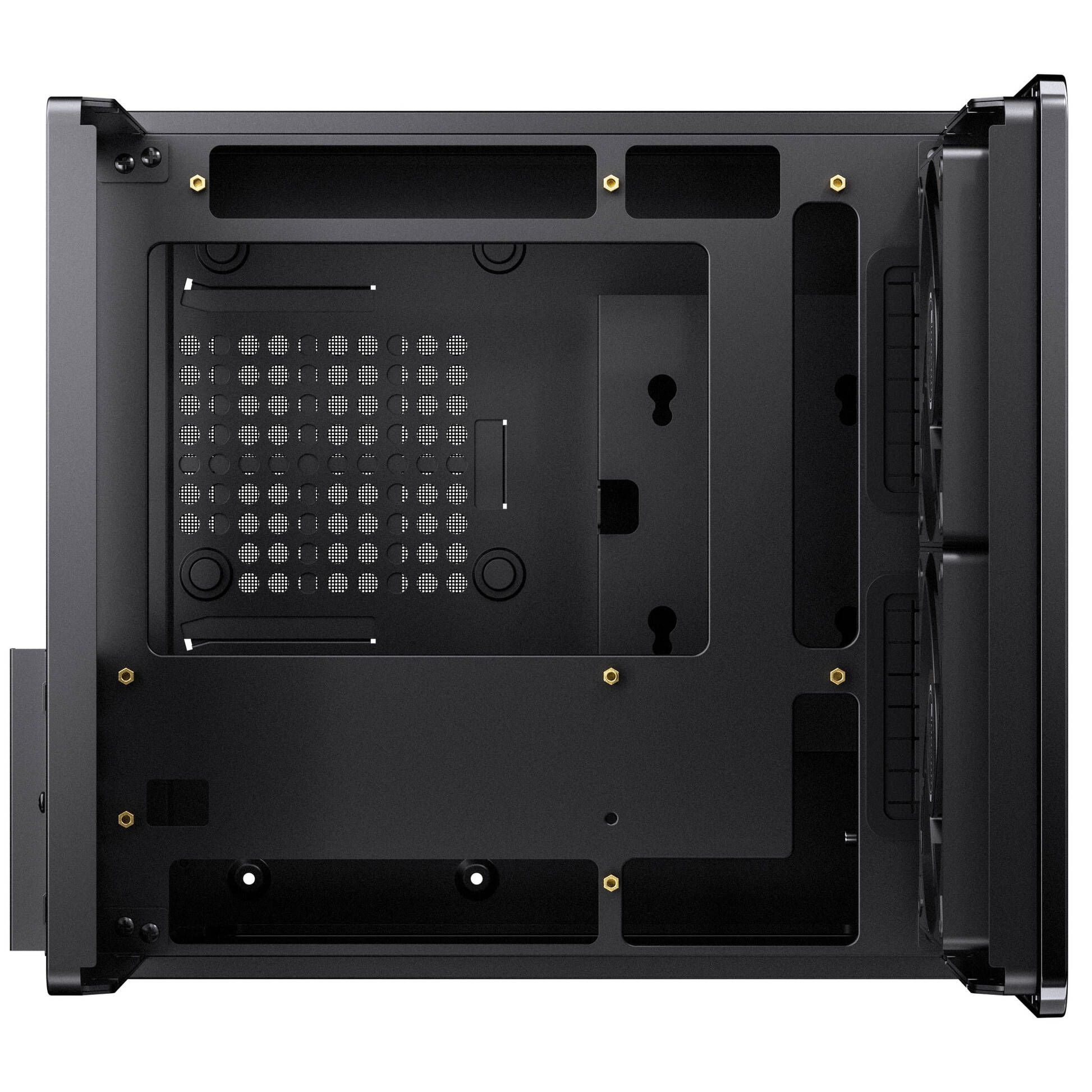Jonsbo V12 PC Case, Mini Tower, Micro-ATX - Black
