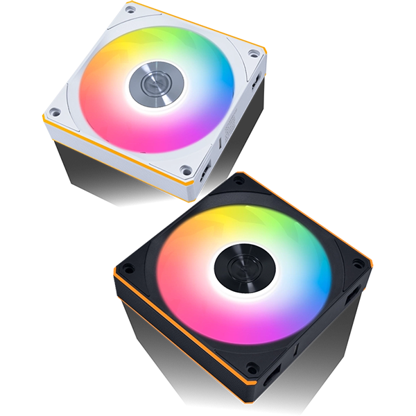 UNI FAN CL Wireless in white and black with RGB lighting