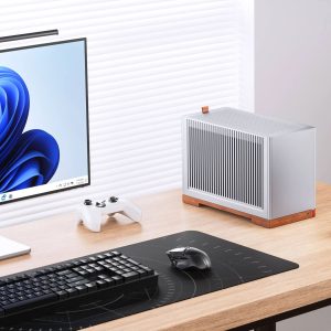 Jonsbo T9 PC Case, Mini Case, ITX, PCIe 5.0 Riser Cable - Silver