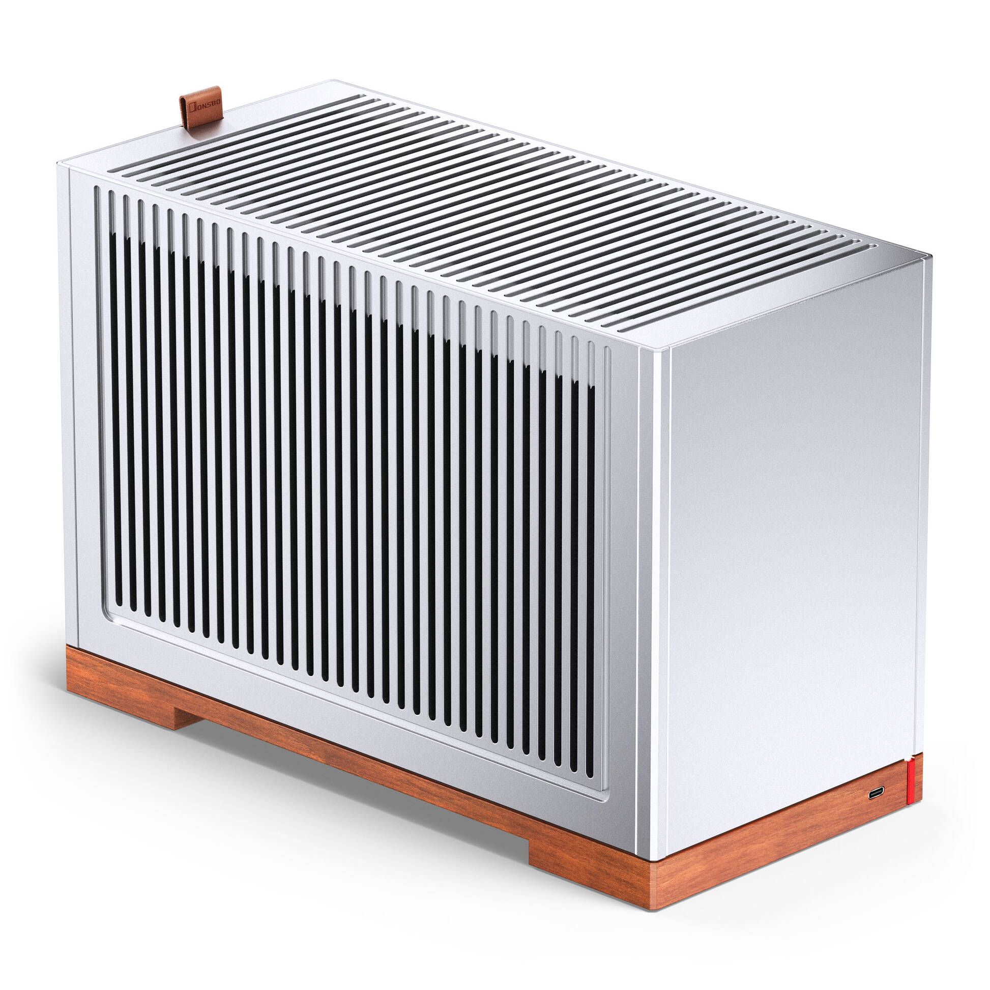 Jonsbo T9 PC Case, Mini Case, ITX, PCIe 5.0 Riser Cable - Silver