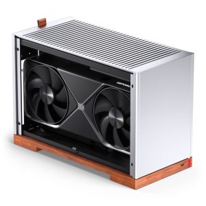 Jonsbo T9 PC Case, Mini Case, ITX, PCIe 5.0 Riser Cable - Silver