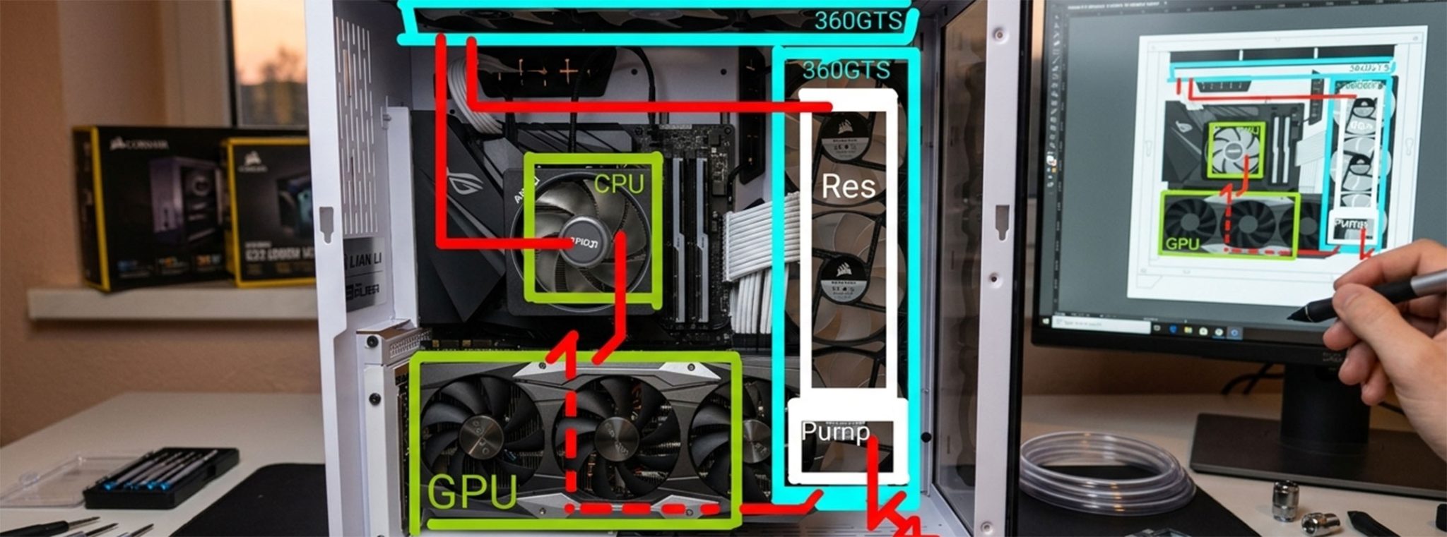 Loop Planning, Tube Routing and Order | Watercooling UK