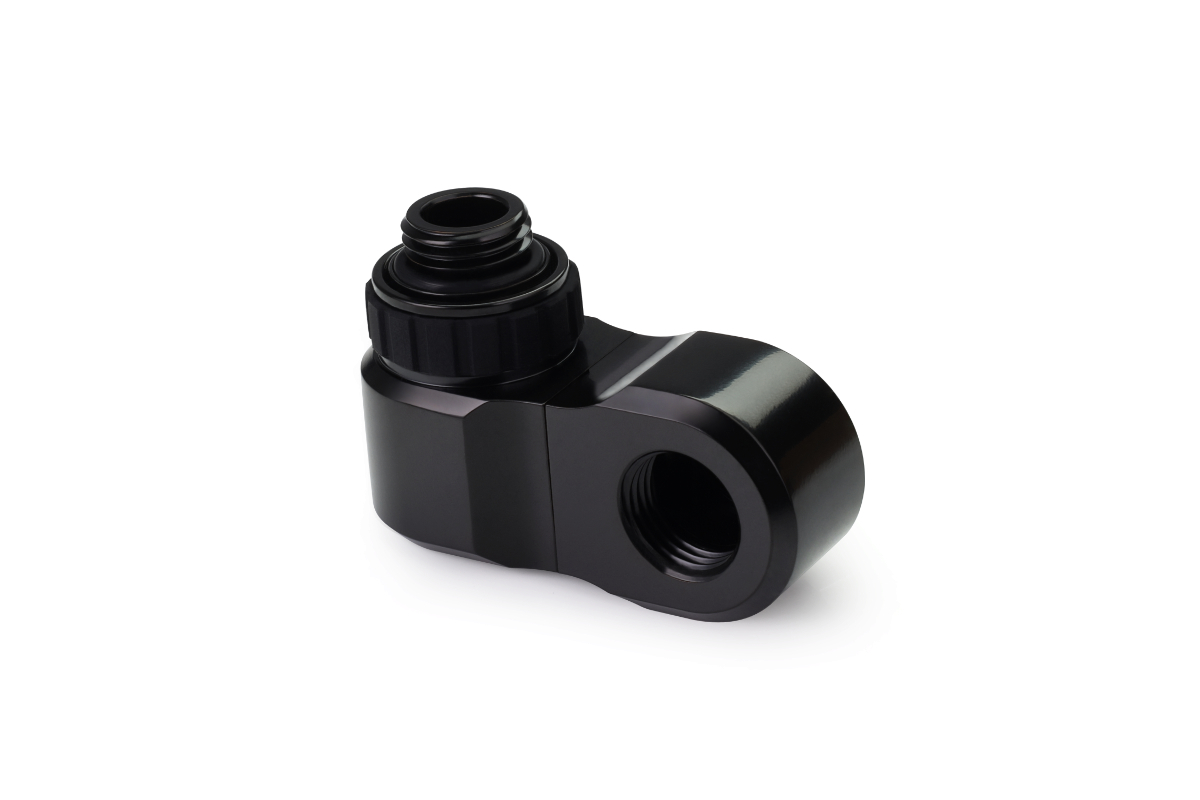 Alphacool Apex Grip offset 27mm 2x 90 OT/IT G1/4 Rotary - Black