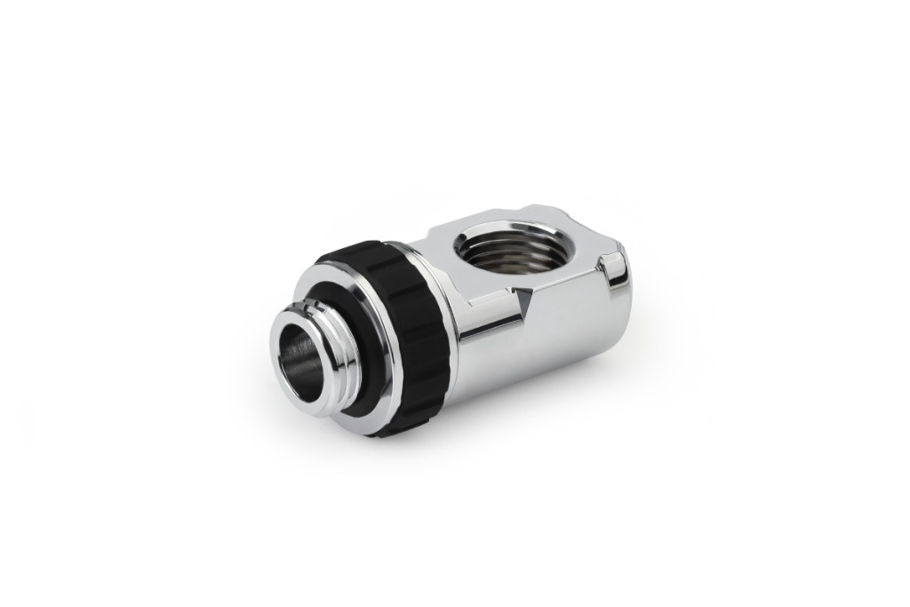 Alphacool Apex Grip adapter 90 OT/IT G1/4 Rotary - Chrome