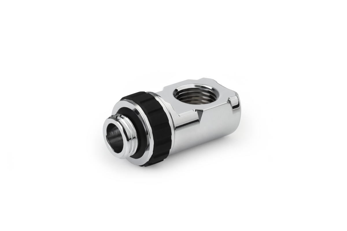 Alphacool Apex Grip adapter 90 OT/IT G1/4 Rotary - Chrome
