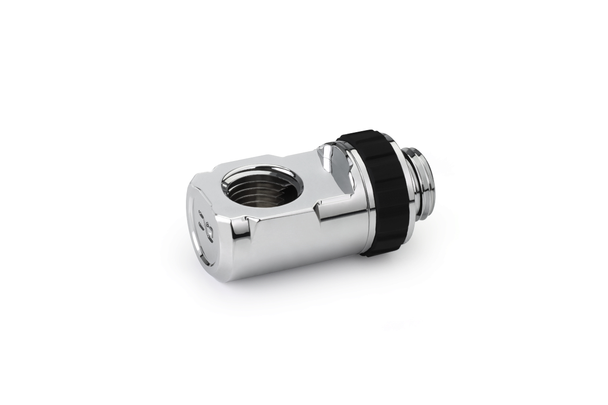 Alphacool Apex Grip adapter 90 OT/IT G1/4 Rotary - Chrome