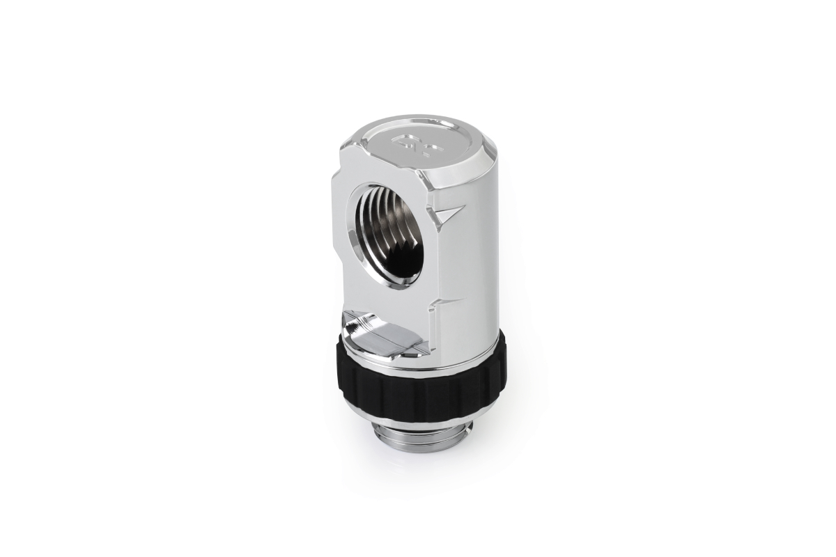 Alphacool Apex Grip adapter 90 OT/IT G1/4 Rotary - Chrome