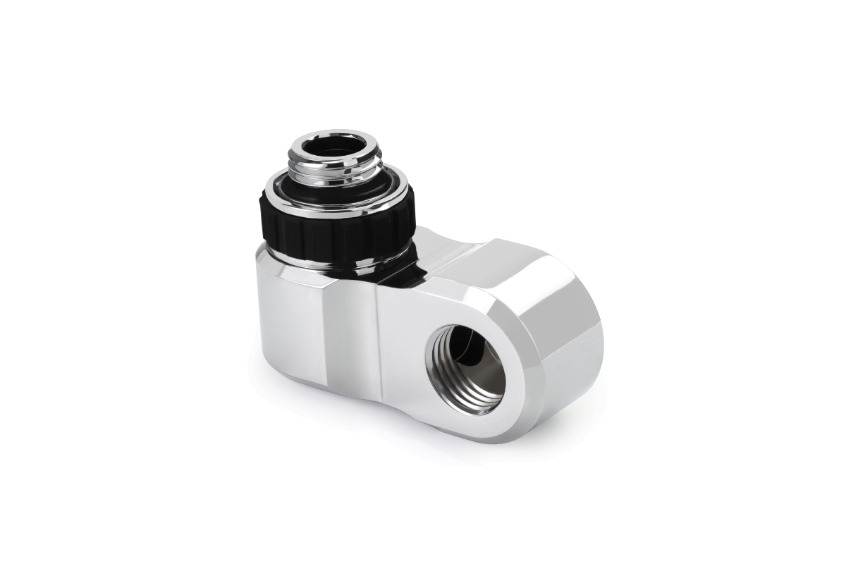 Alphacool Apex Grip offset 27mm 2x 90 OT/IT G1/4 rotatable chrome