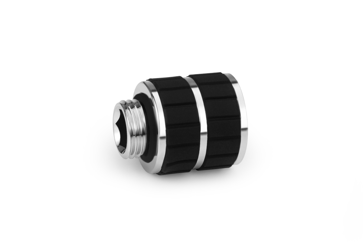 Alphacool Apex Grip Male to Female 20mm OT/IT G1/4 chrome